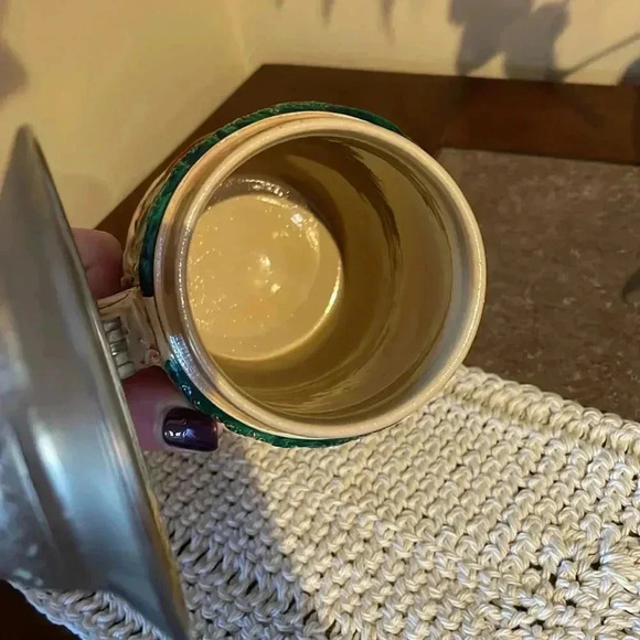 Vintage Lidded Stein Deer Fox Western Germany 9” - Picture 4 of 10